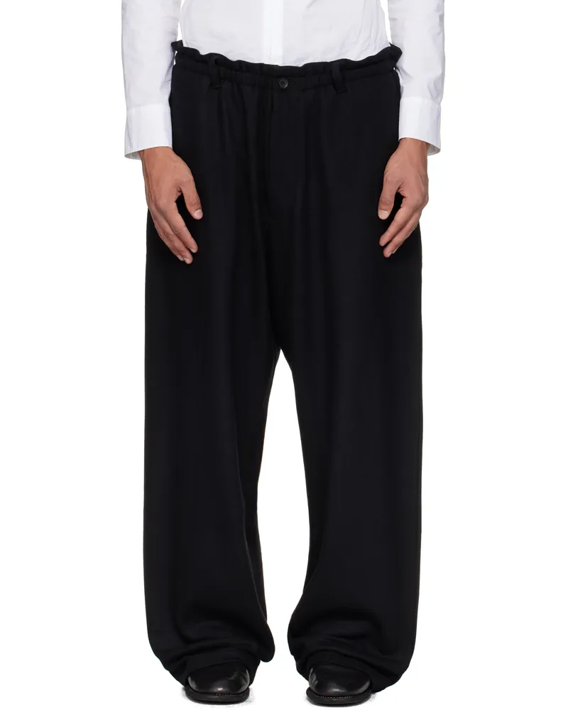 Yohji Yamamoto Black Jersey Sweatpants 2