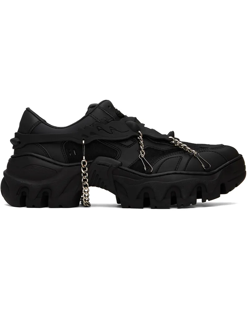 Rombaut Black Monogram Boccaccio II Low Sneakers Black