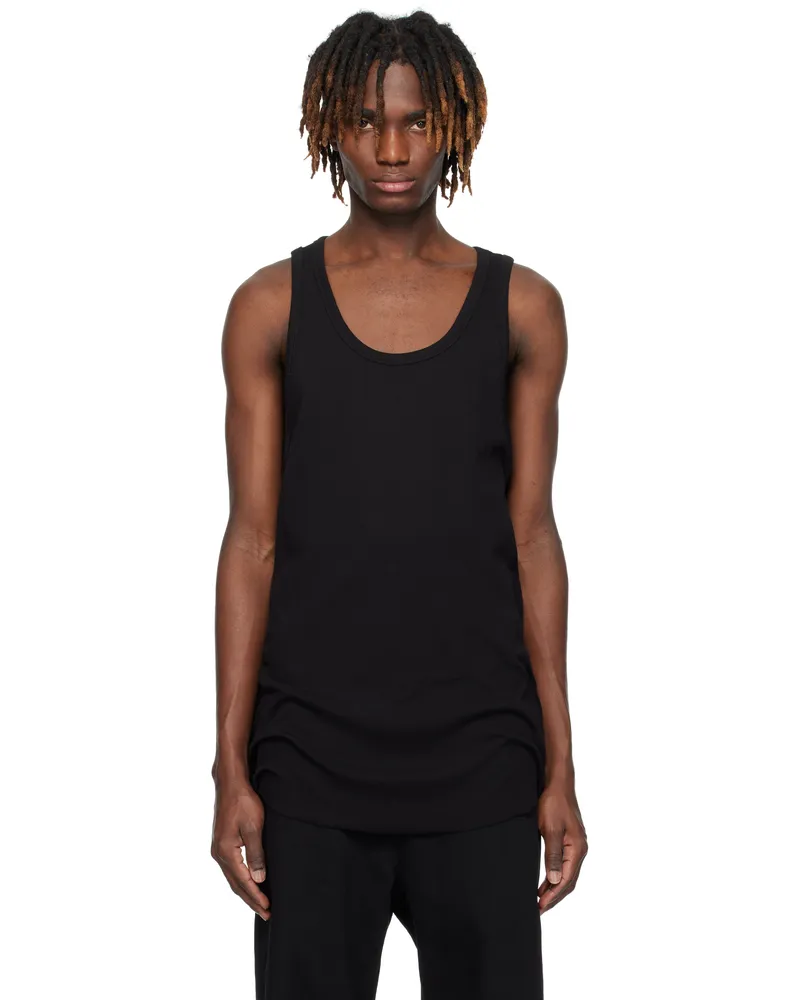 THOM KROM Black M TS 854 Tank Top Black