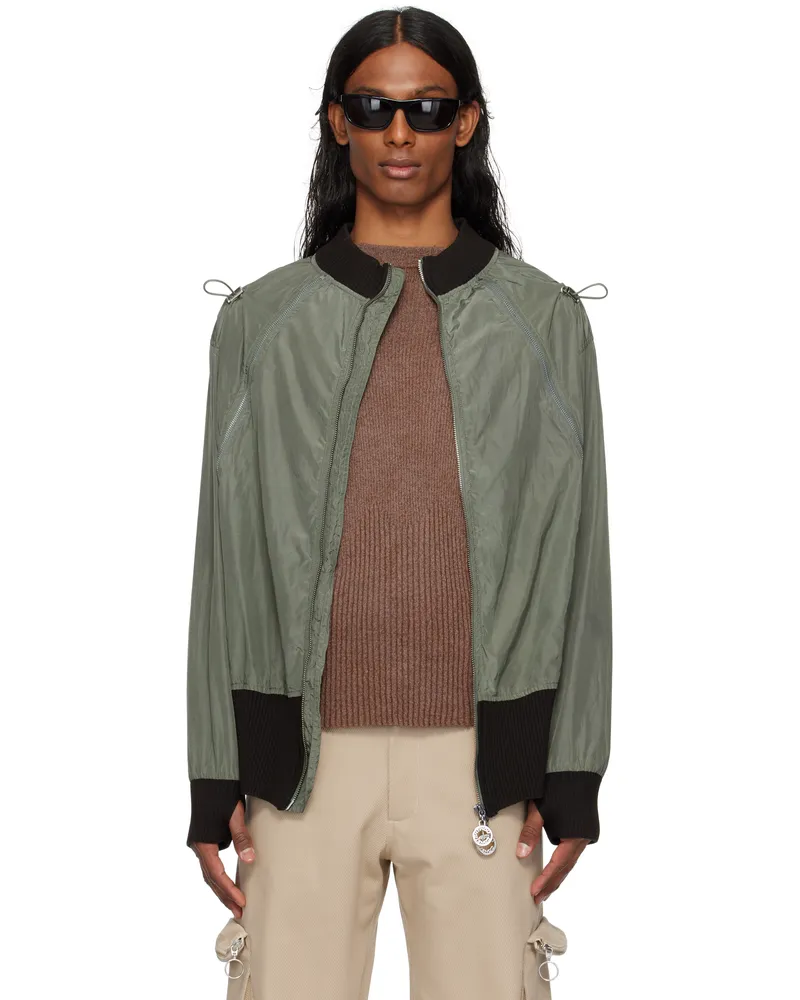 Charlie Constantinou SSENSE Exclusive Khaki Light Technical Hidden Pocket Jacket Graphite