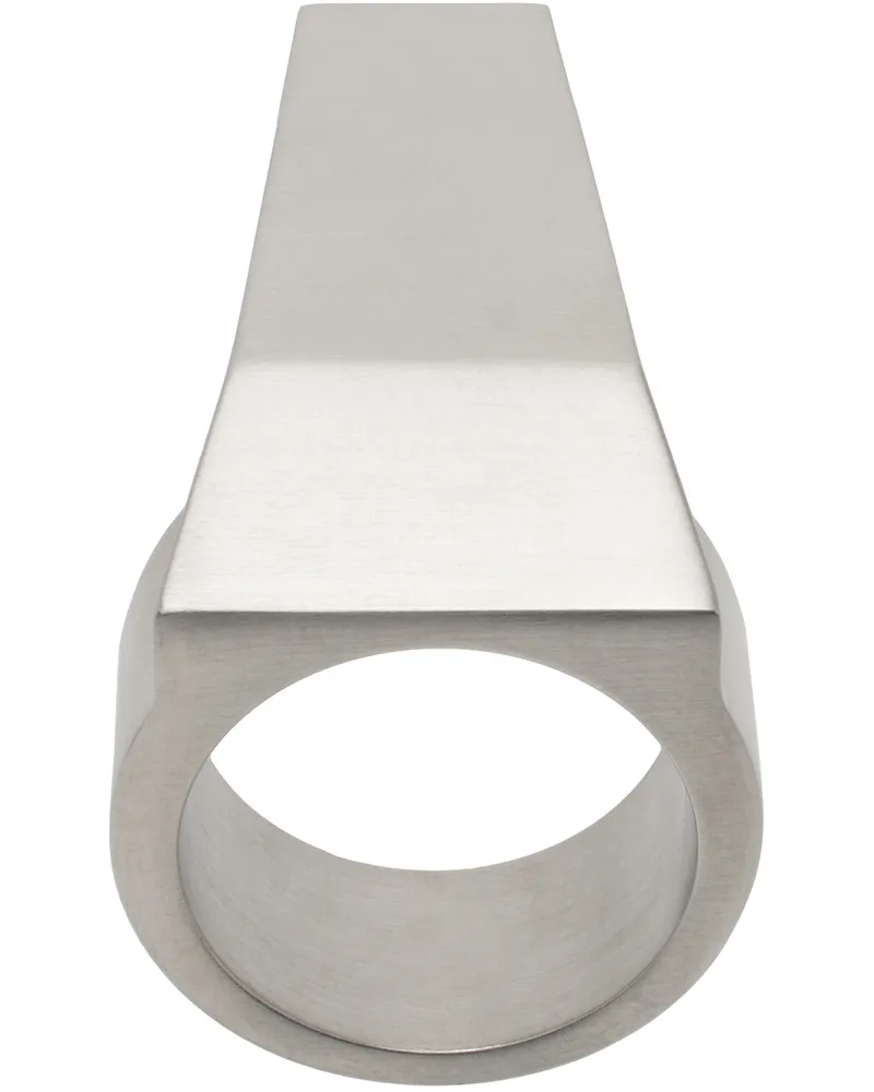 Rick Owens Silver Trunk Ring 128
