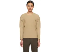 Beige Monthly Color February Long Sleeve T-Shirt