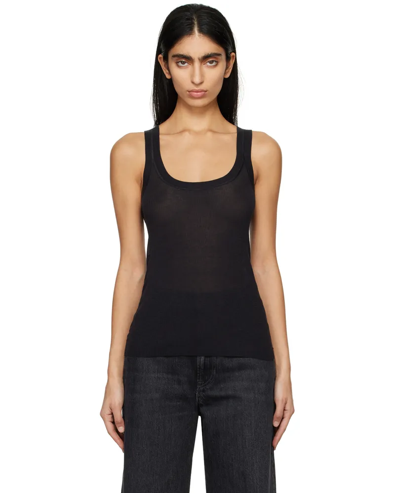 6397 Black Skinny Tank Top Black