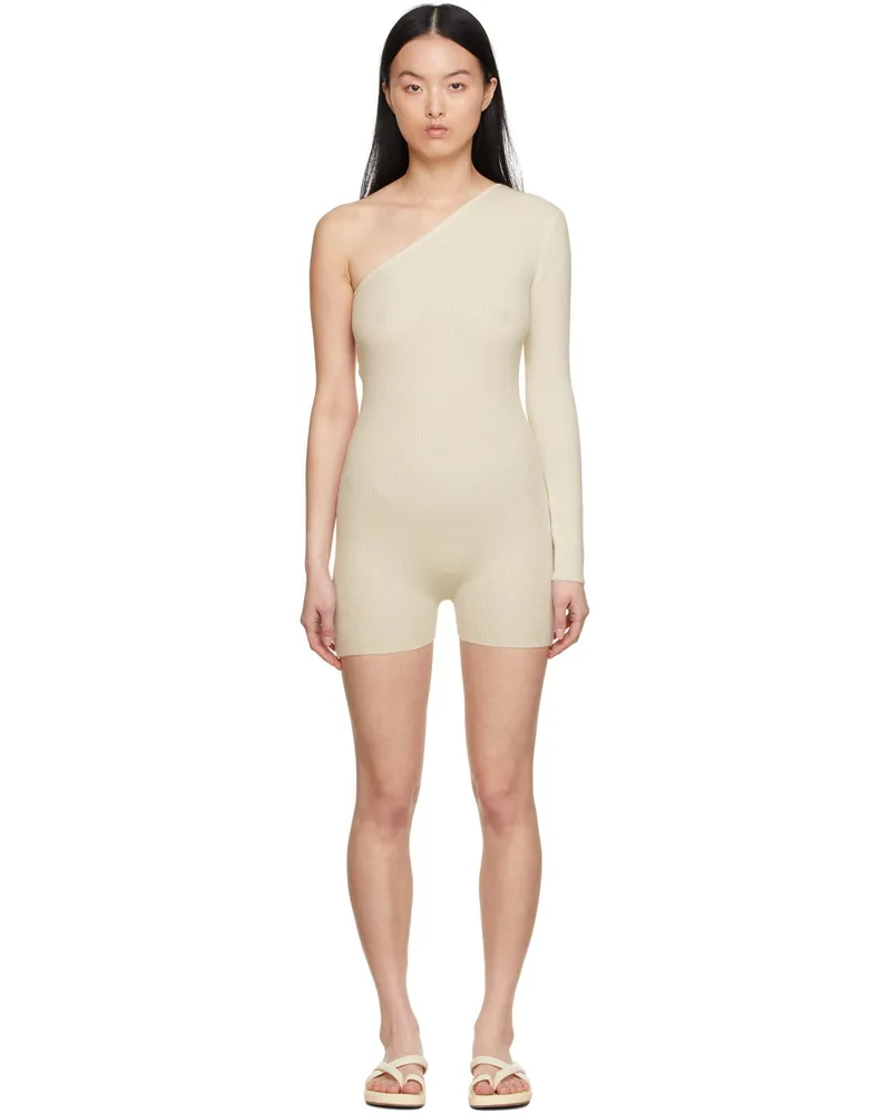 Lisa Yang SSENSE Exclusive Off-White Aiya Jumpsuit Cream