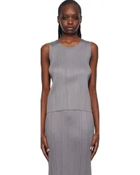 Issey Miyake Gray Basics Tank Top Gray