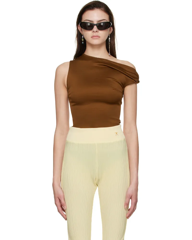 ATLEIN Tan Viscose T-Shirt C0456