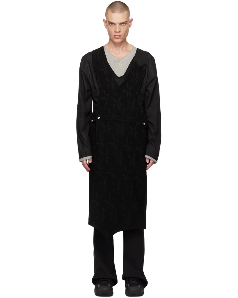 KIKO KOSTADINOV Black Jarocka Apron Vest Dusky