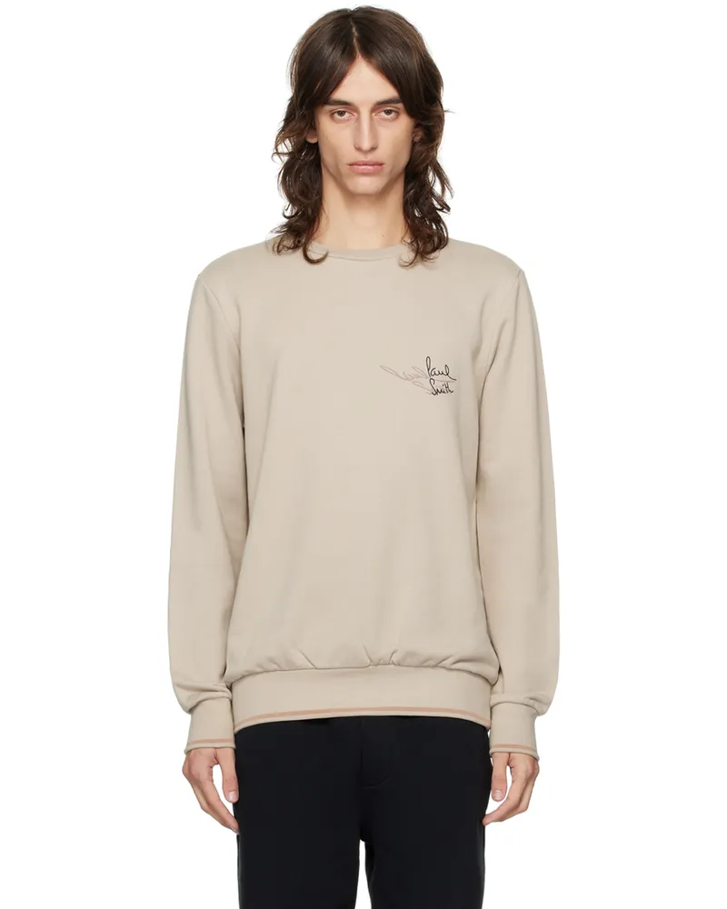Paul Smith Taupe Embroidered Sweatshirt 63