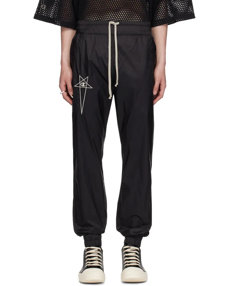 Rick Owens Black Champion Edition Joggers Sweatpants 09