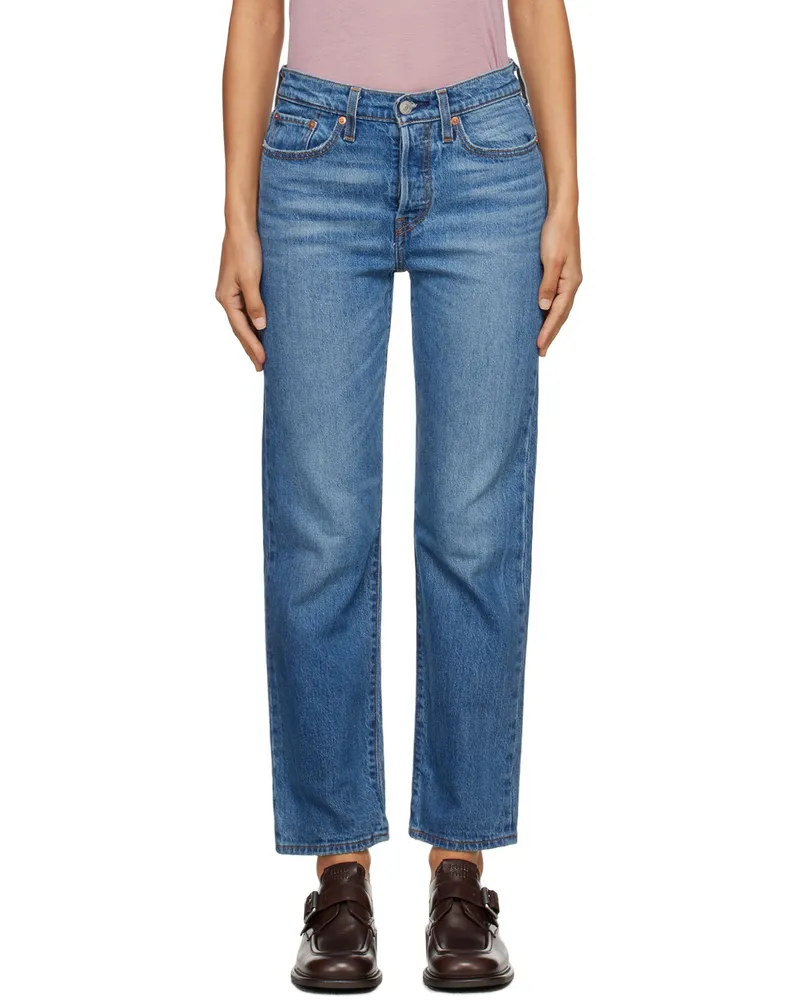 Levi's Blue Wedgie Straight Fit Jeans Unstoppable