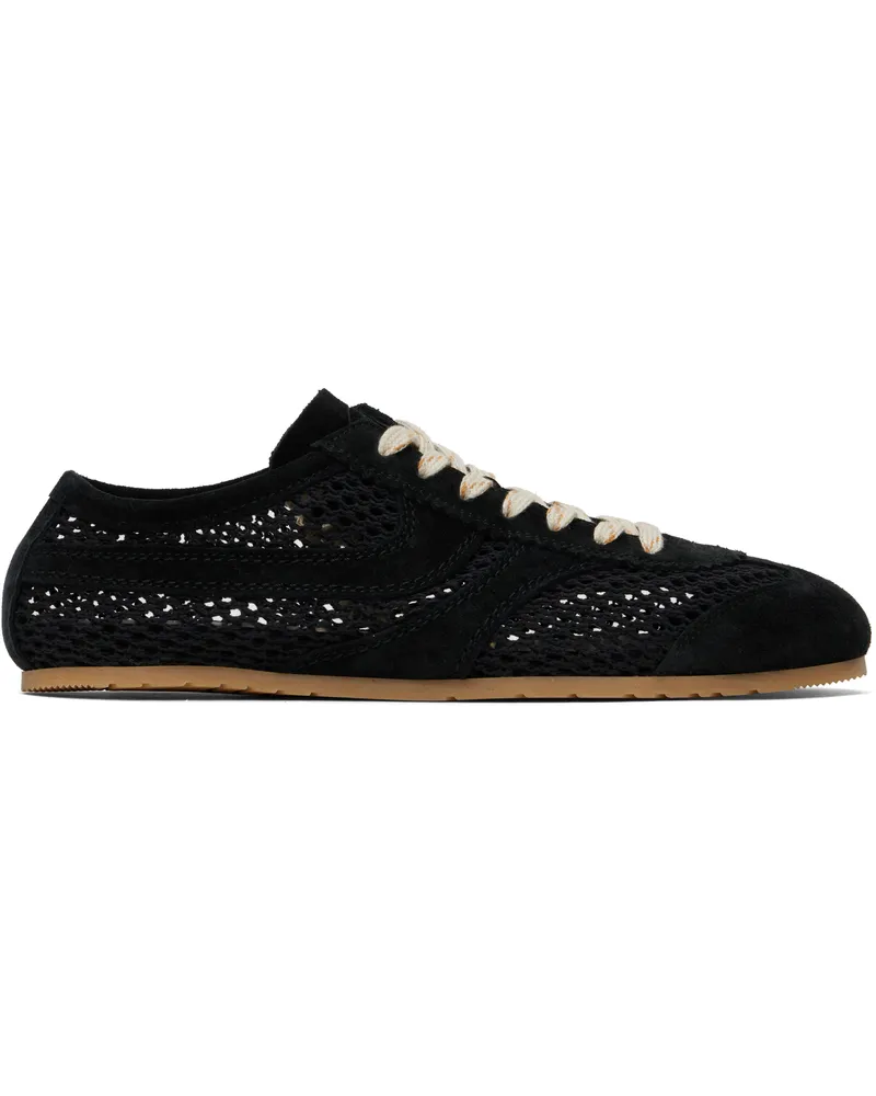 Dries van Noten Black Suede Sneakers 900