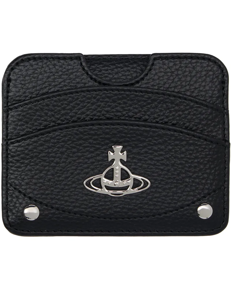 Vivienne Westwood Black Half Moon Card Holder N403