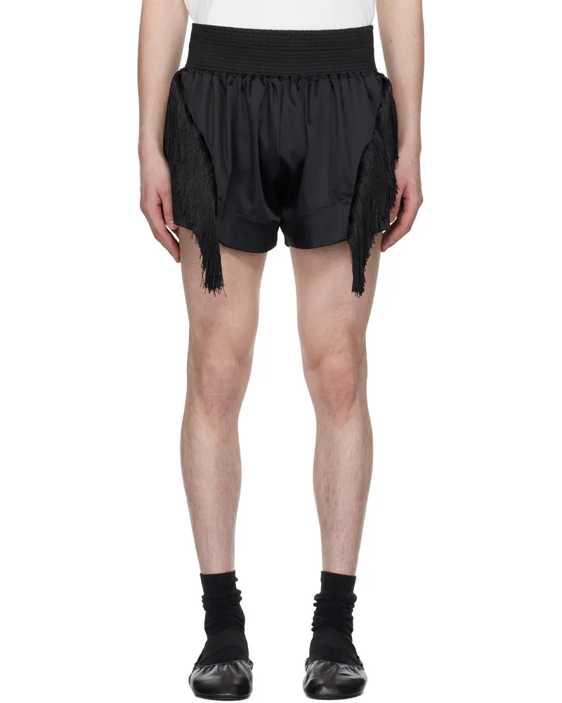 GmbH Black Fringes Boxing Shorts Black