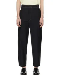 Christophe Lemaire Black Belted Trousers Bkblack