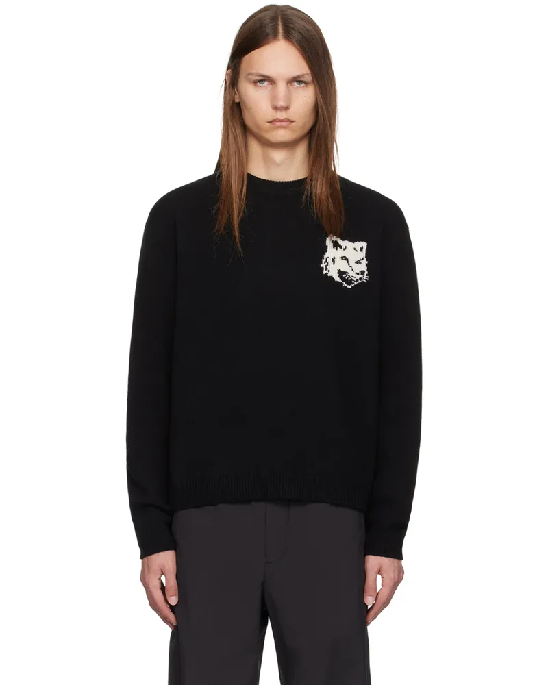 Kitsuné Black Fox Head Intarsia Sweater P199