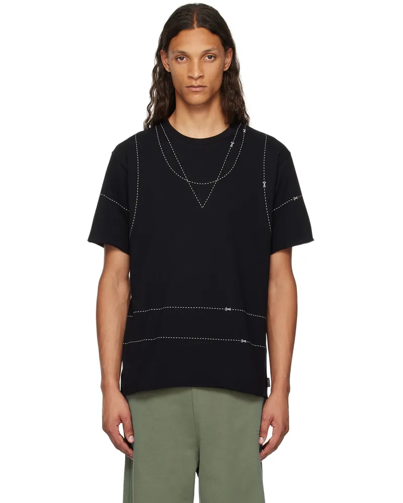 Maison Margiela Black Printed T-Shirt 900