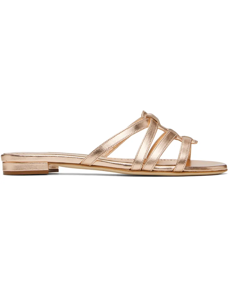 Manolo Blahnik Copper Riran Sandals 2266