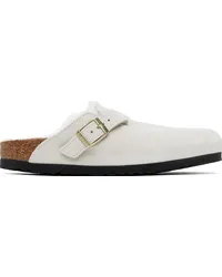 Birkenstock White Boston Shearling Loafers White