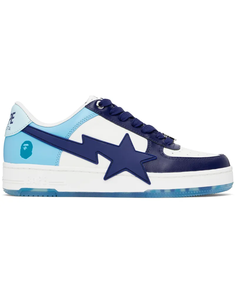 BAPE White & Blue BAPE STA OS Sneakers Blue