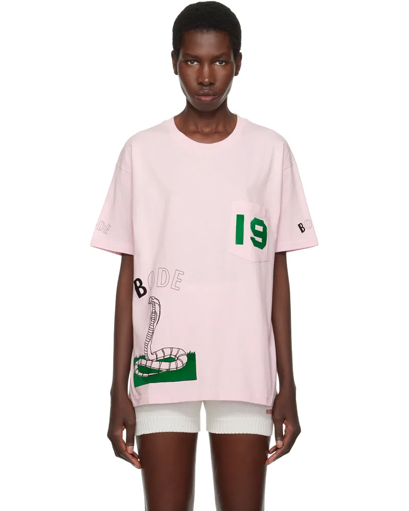 BODE Pink Cobra T-shirt Pink