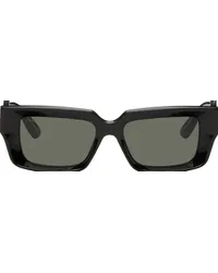 Gucci Black Rectangular Sunglasses Black-black-grey