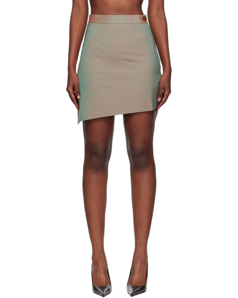 Vivienne Westwood Green Infinity Miniskirt M406