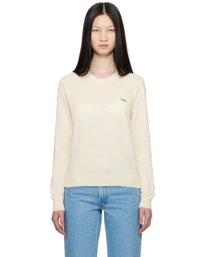A.P.C. Off-White Victoria Sweater Aad