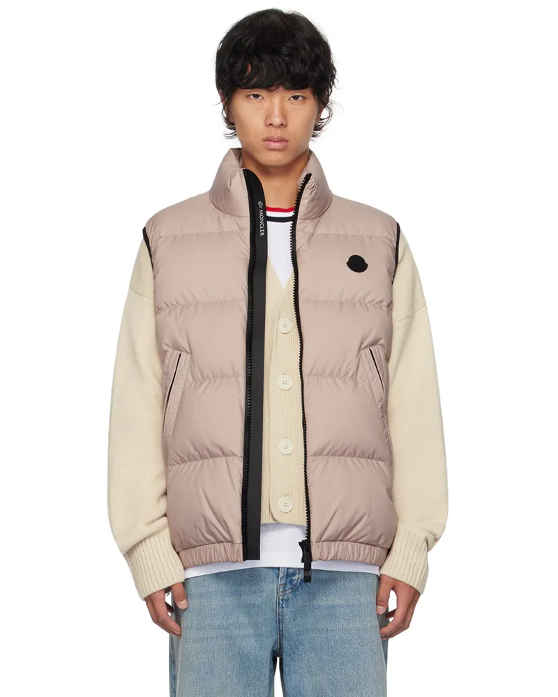 Moncler Taupe Fedare Down Vest 51t