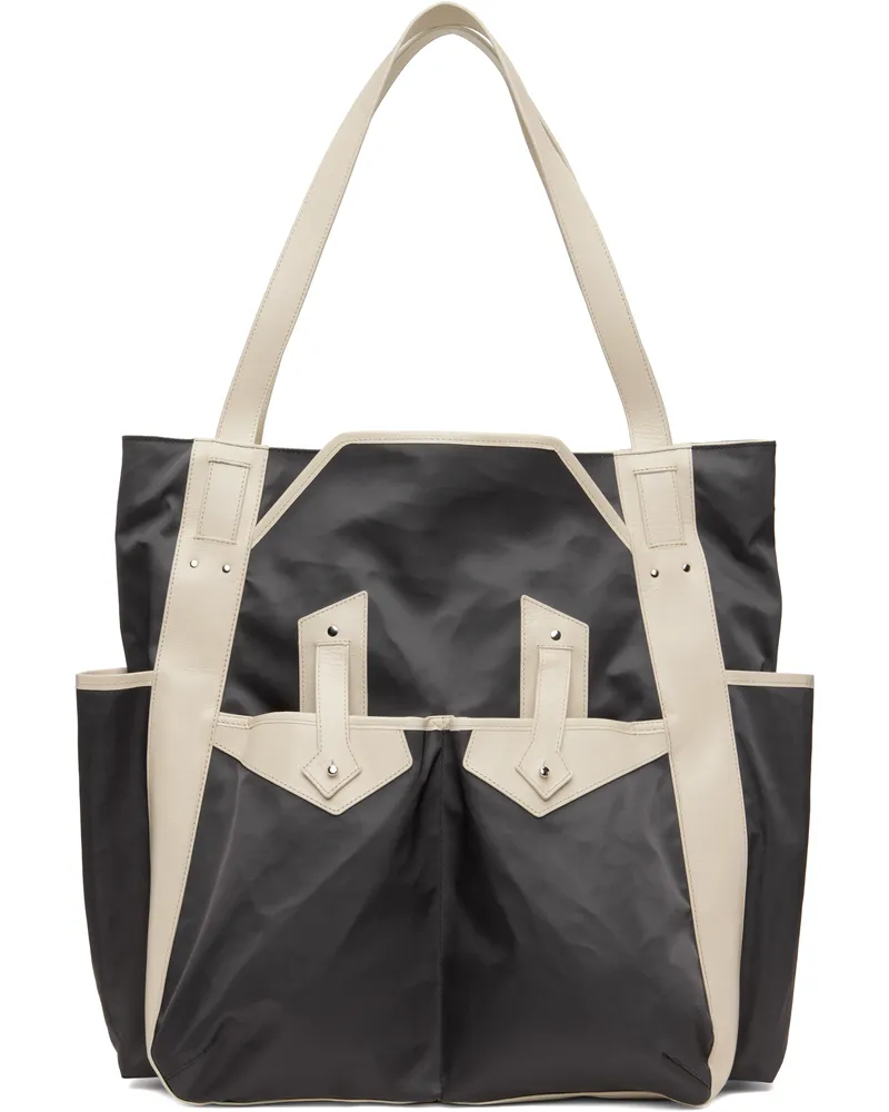 KIKO KOSTADINOV Gray & Off-White Inex Tote Dark