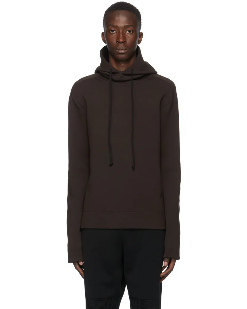 Bottega Veneta Brown Double-Face Hoodie 2064