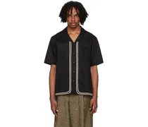 Black Braided Cord Shirt