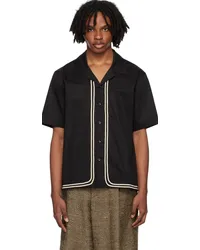 COMMAS Black Braided Cord Shirt Black