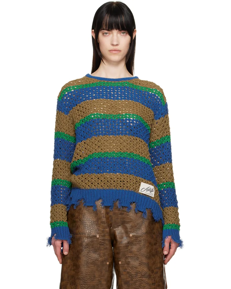 Andersson Bell Multicolor Damaged Stripe Sweater Multicolour