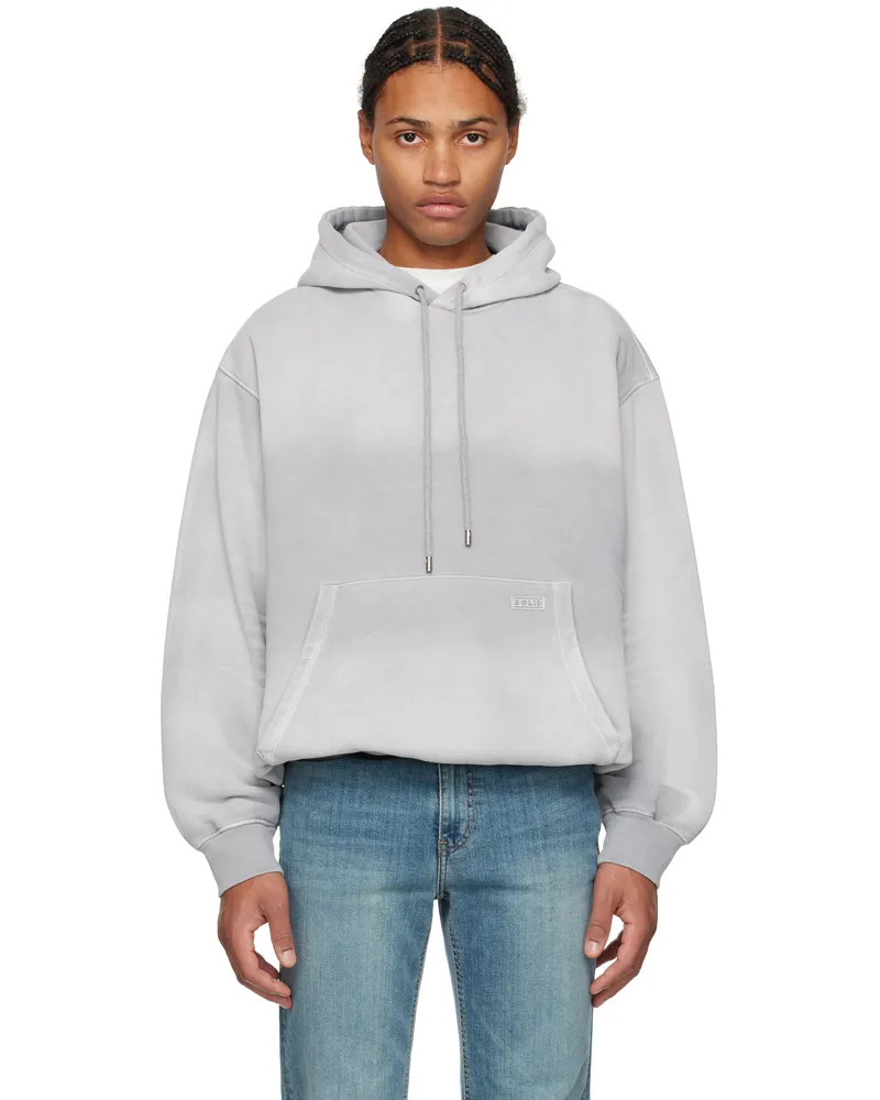 SOLID HOMME Gray Jersey Hoodie 704g