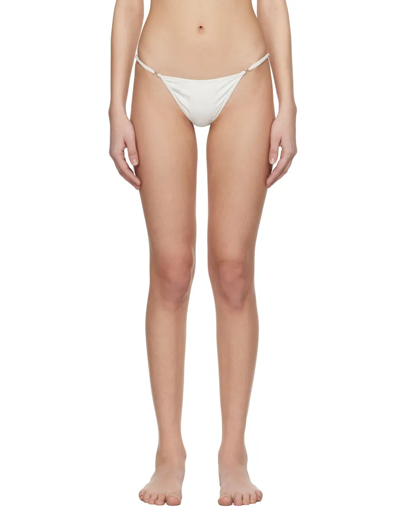 GIMAGUAS White Pipa Bikini Bottom White