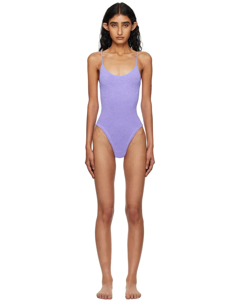 Hunza G Purple Pamela Swimsuit Lilac
