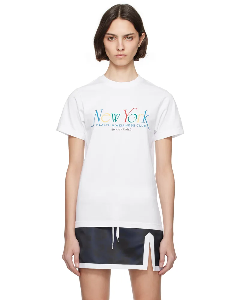SPORTY & RICH White NY 94 T-shirt 3935