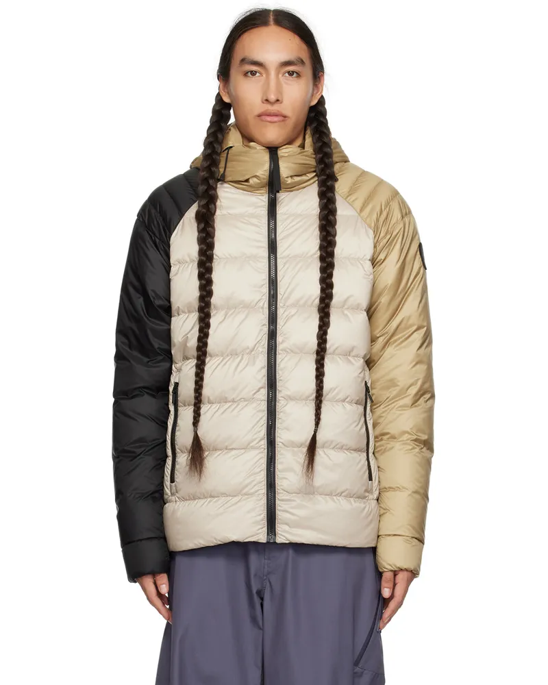 Canada Goose Beige Legacy Reversible Down Jacket Black