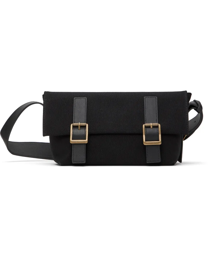 AFTER PRAY Black Folded Satchel Bag Black