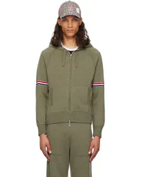 Thom Browne Khaki Armband Hoodie Dk