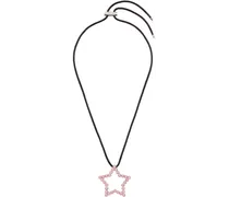 SSENSE Exclusive Black & Pink Star Necklace