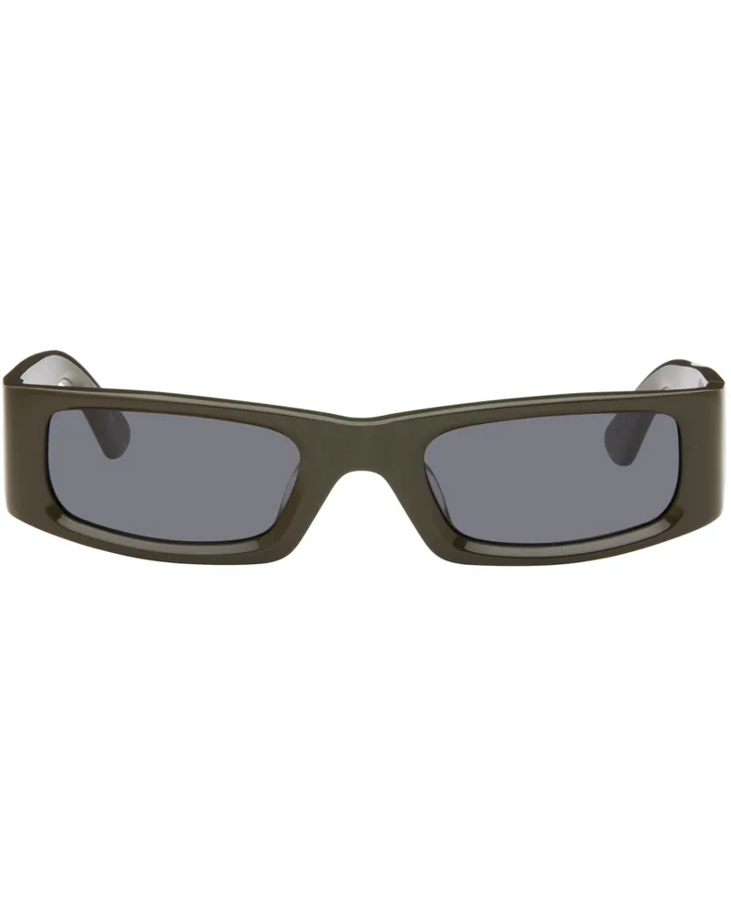 Entire Studios SSENSE Exclusive Brown Elemental Sunglasses Gloss