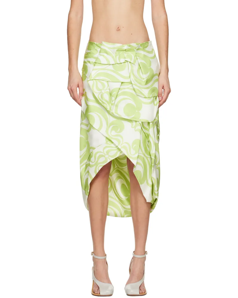 Dries van Noten SSENSE Exclusive Green Midi Skirt 601