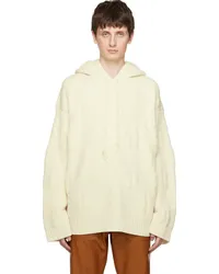 Nanushka Off-White Camal Hoodie Ecru