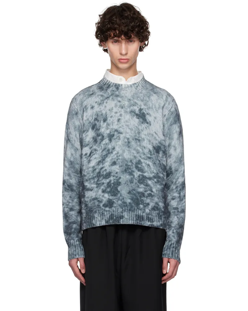 Acne Studios Navy & Blue Acid Print Sweater Cqn
