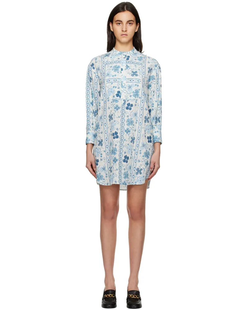 See by Chloé Blue Caravan Minidress 4za