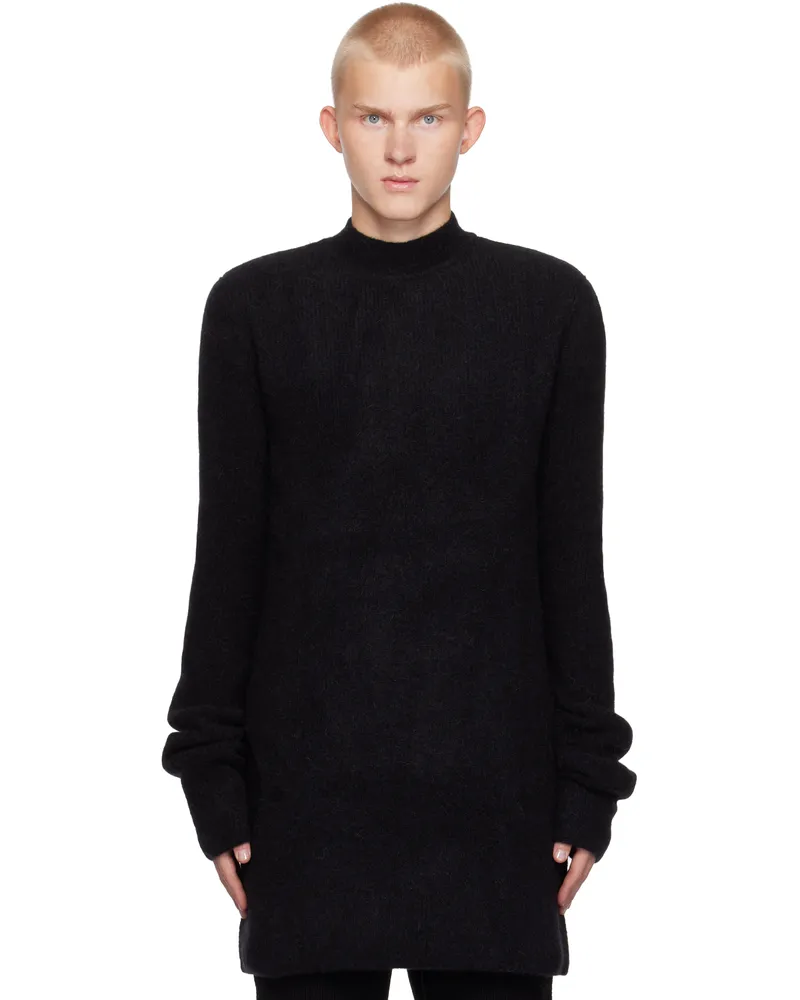 Rick Owens Black Porterville Alpaca Knit Sweater 09
