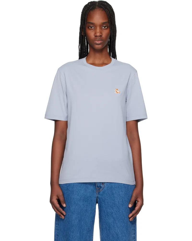 Kitsuné Blue Chillax Fox Patch Regular T-shirt 0122