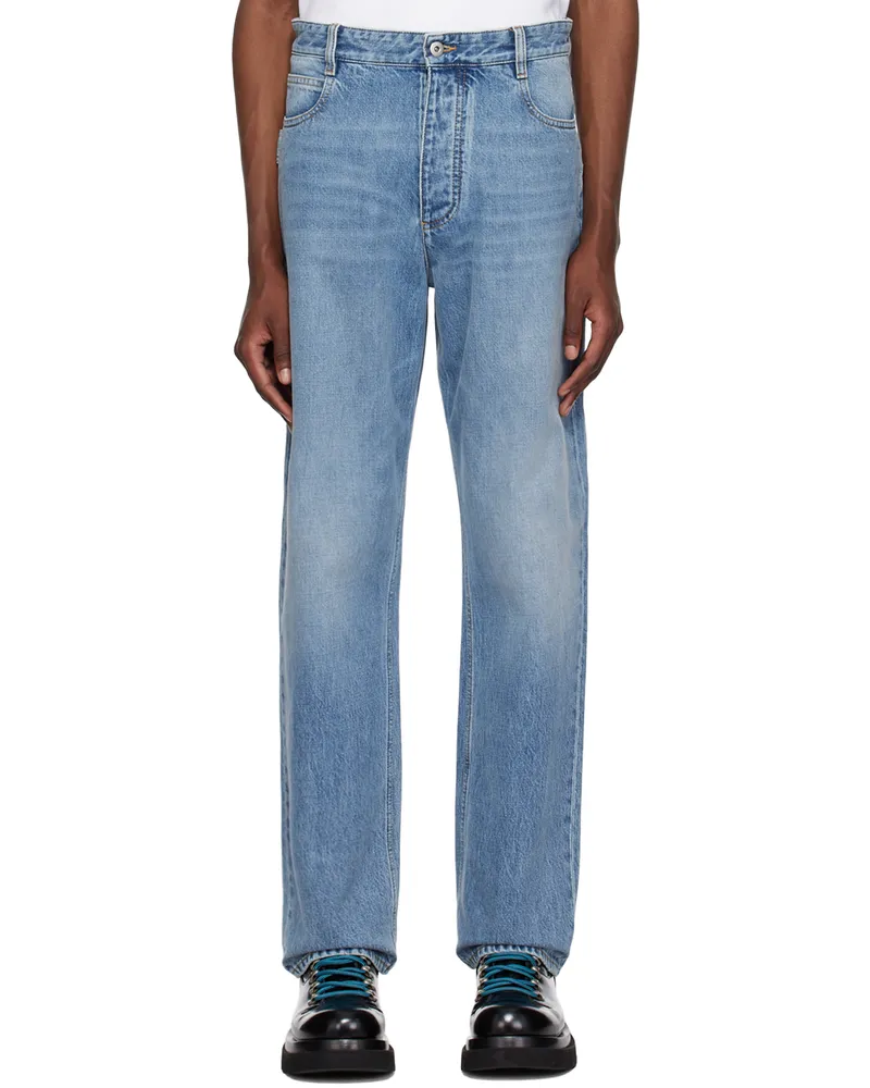 Bottega Veneta Blue 5-Pocket Jeans 4715-mid