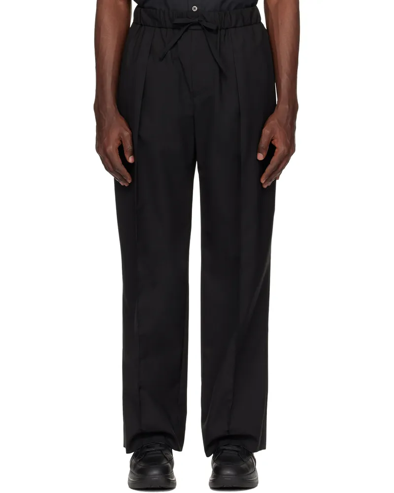 Wooyoungmi Black Drawstring Trousers 902b